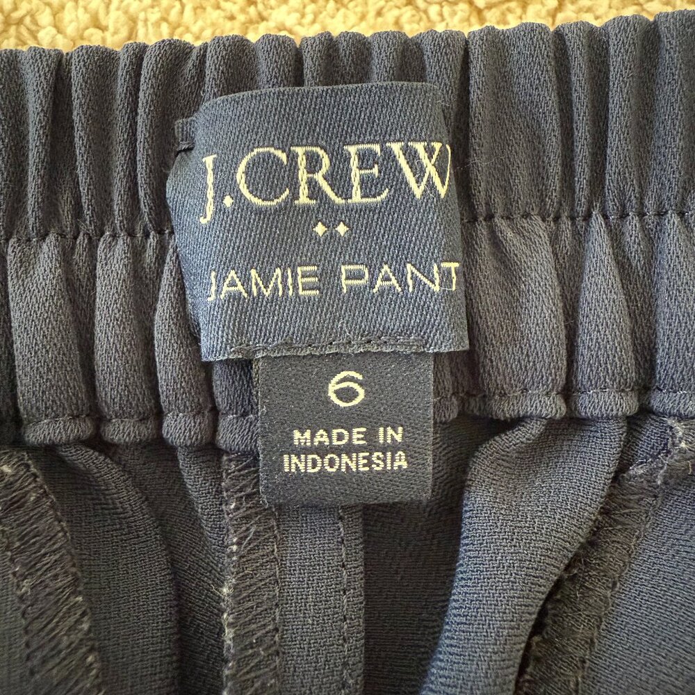 J Crew Jamie Pant Size 6 Navy
